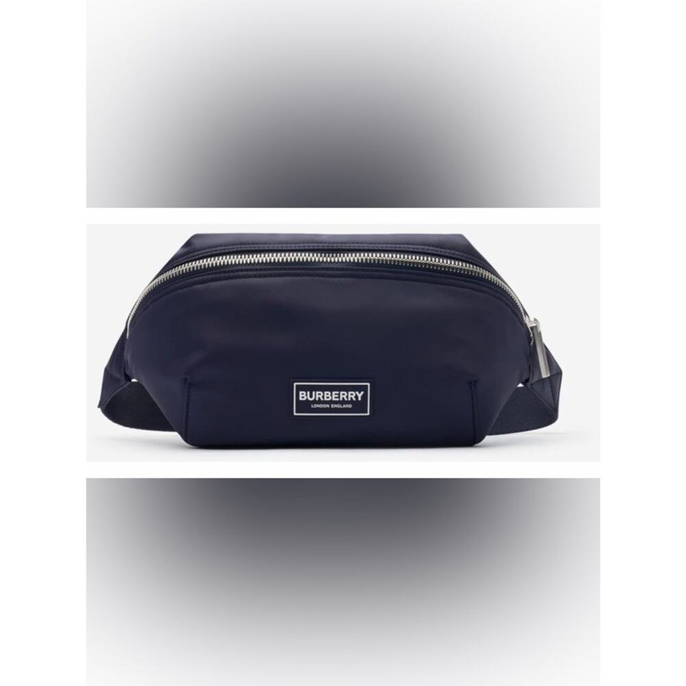 Burberry Navy Zip bum bag New